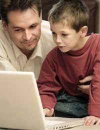 Internet Reading Child Read Books