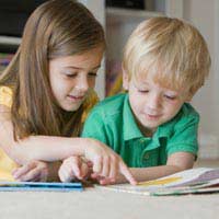 Child Reading Books Stories Characters